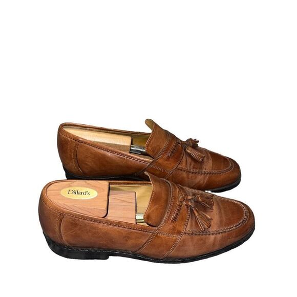 ✨Johnston & Murphy dress shoes Brown leather size 9.5 with tassels✨ main image 5
